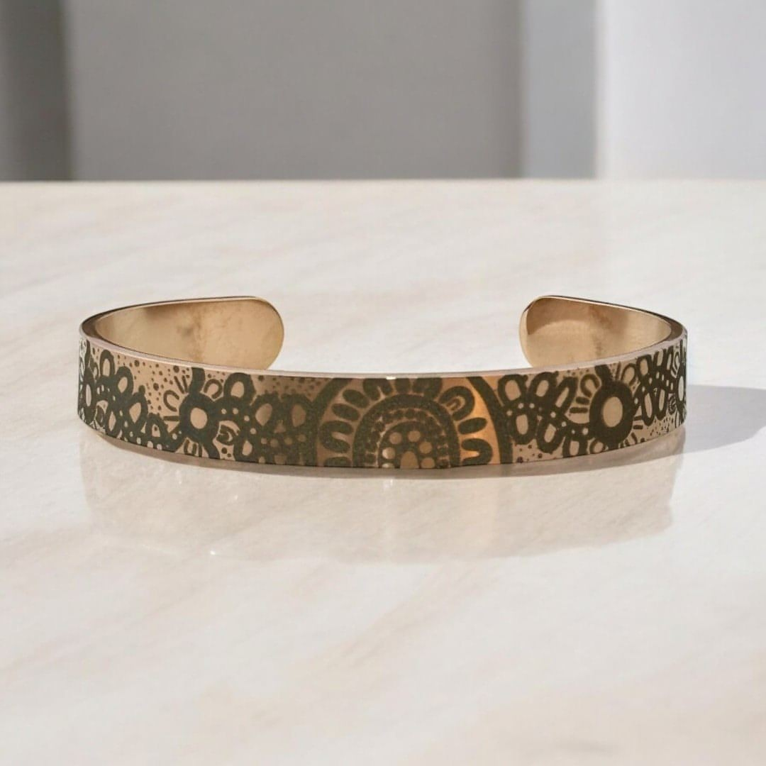 Connection Aboriginal Art Cuff Bangle