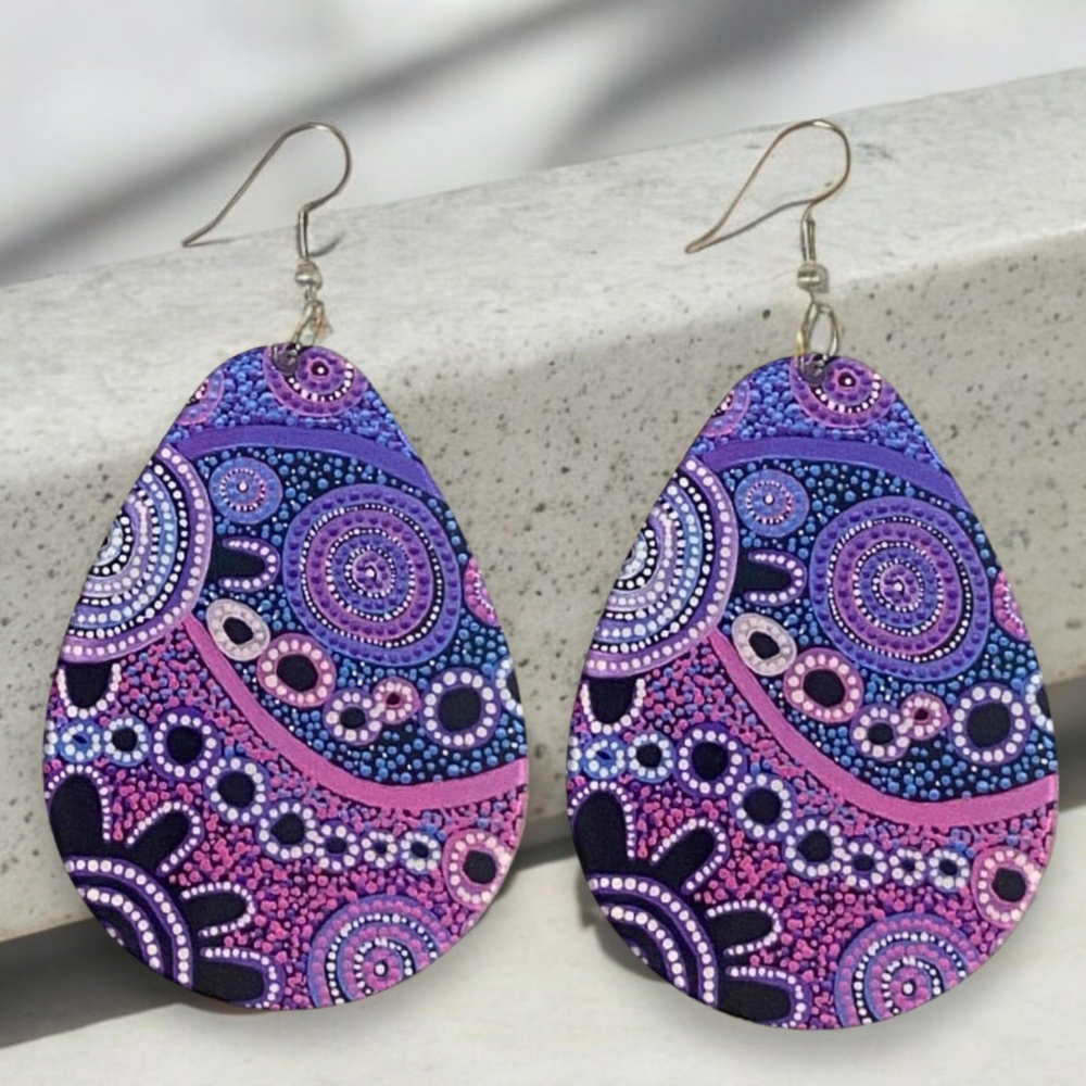 Family Meeting Tear Drop Earrings