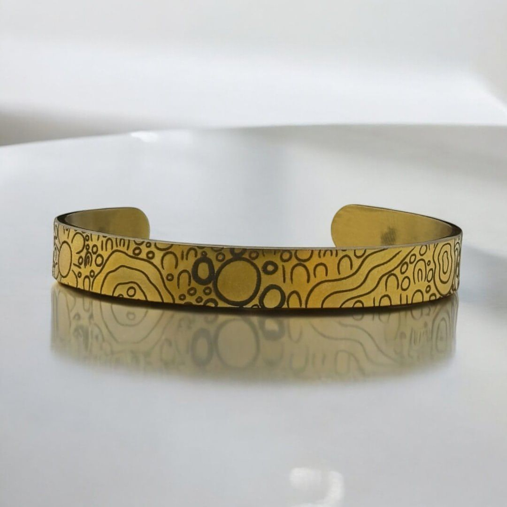 NEW Walking On Country Gold Bangle