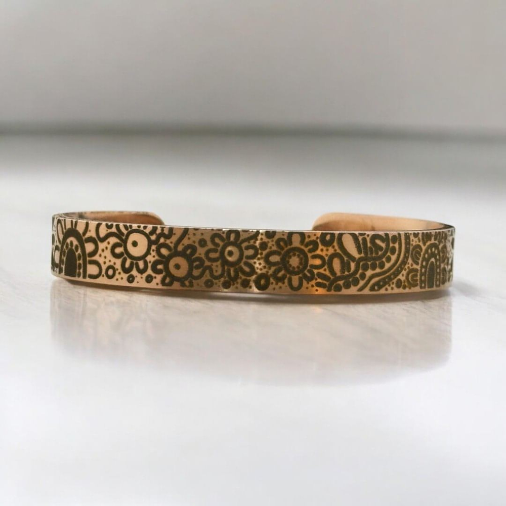 NEW Rose Gold Gathering Bangle