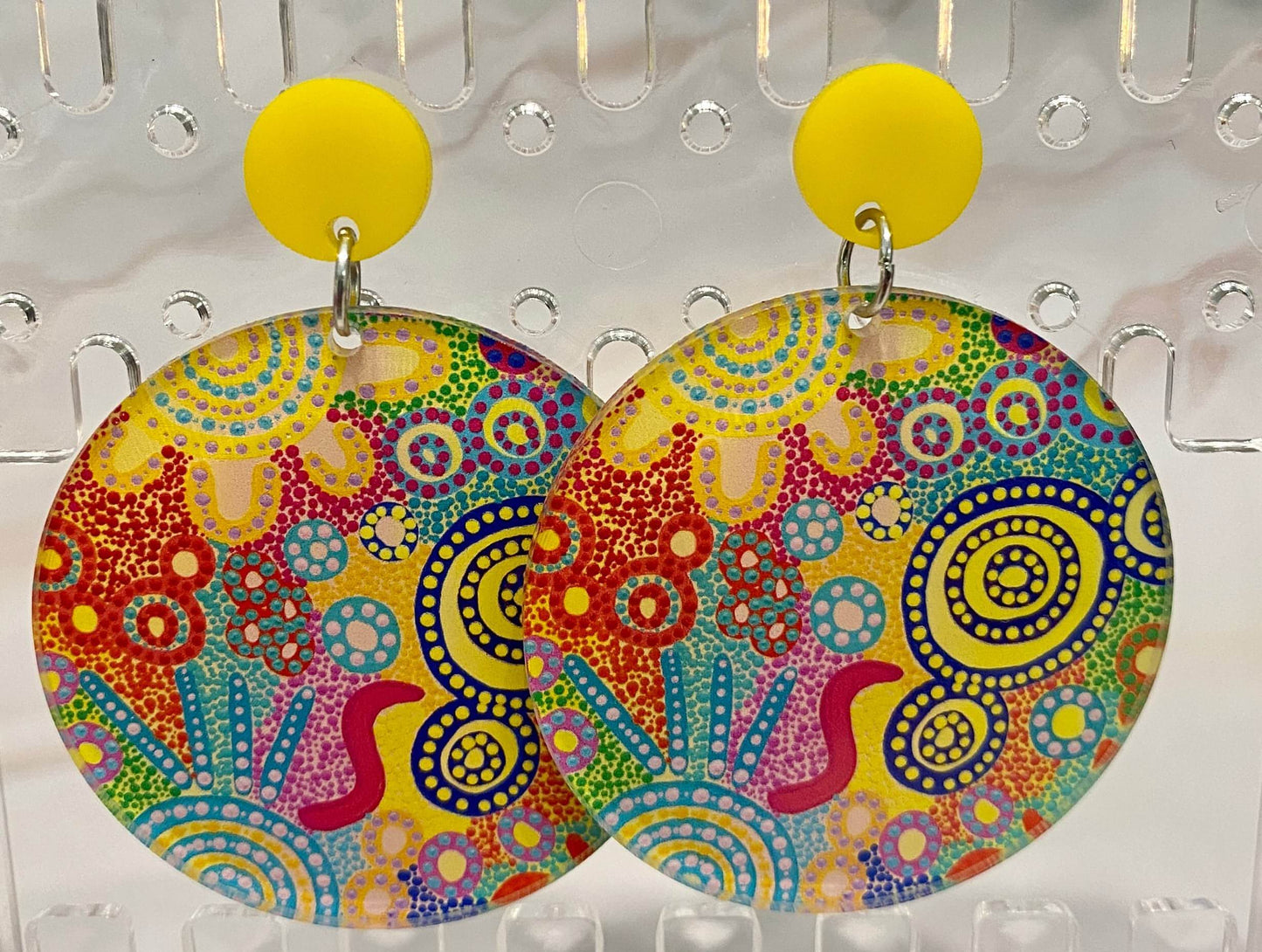
                  
                    Family Gathering Colourful (6CM) Stud Dangly Earrings
                  
                