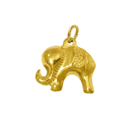 18K Gold Charms - Gold Elephant