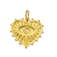 18K Gold Charms - Gold Evil Eye