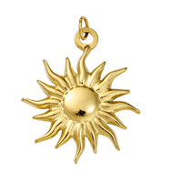 18K Gold Charms - Gold Sun