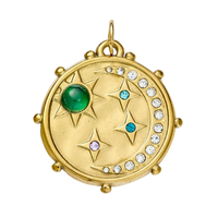 18K Gold Charms - Moon & Star