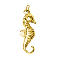 18K Gold Charms - Seahorse