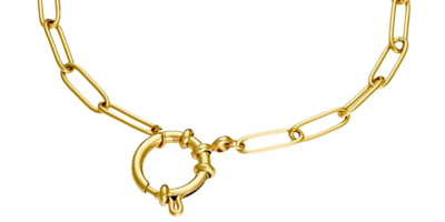 18K Gold Plated Charm Bracelet (18CM)