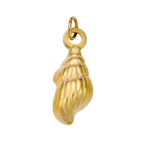 18K Gold Charms - Gold Shell